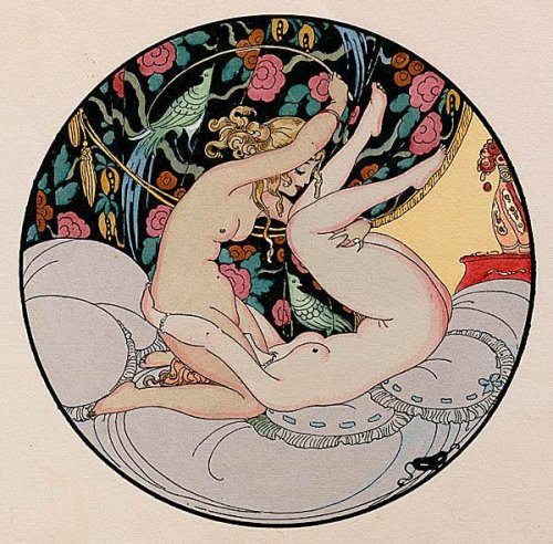 lostkitteninthestreets:Gerda Wegener’s depictions of lesbian sex, painted in the early 1900s