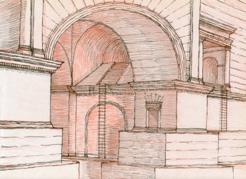 Some of the architectural fantasies I sketched last year.Prints of my art: https://ariobarzan.bigcar