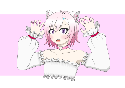 A Smol vtuber roars at you