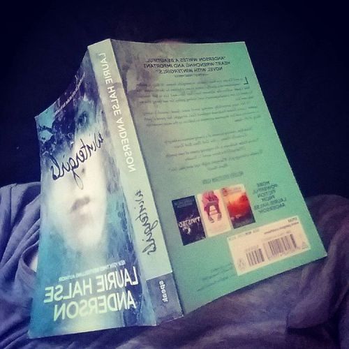 This is my ‘I was up reading til 4am and now I wanna die’ face.  #bookophile #bibliophile #book #instabook #instabooks #booksofinstagram #booklover #bookworm #bookwormproblems #bookporn #wintergirls #lauriehalseanderson