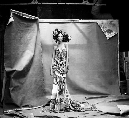 Eiza González wearing Marine Serre, photographed for US Vogue April 2019