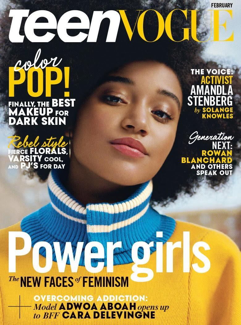Amandla Stenberg photographed by Ben Toms for Teen Vogue February 2016