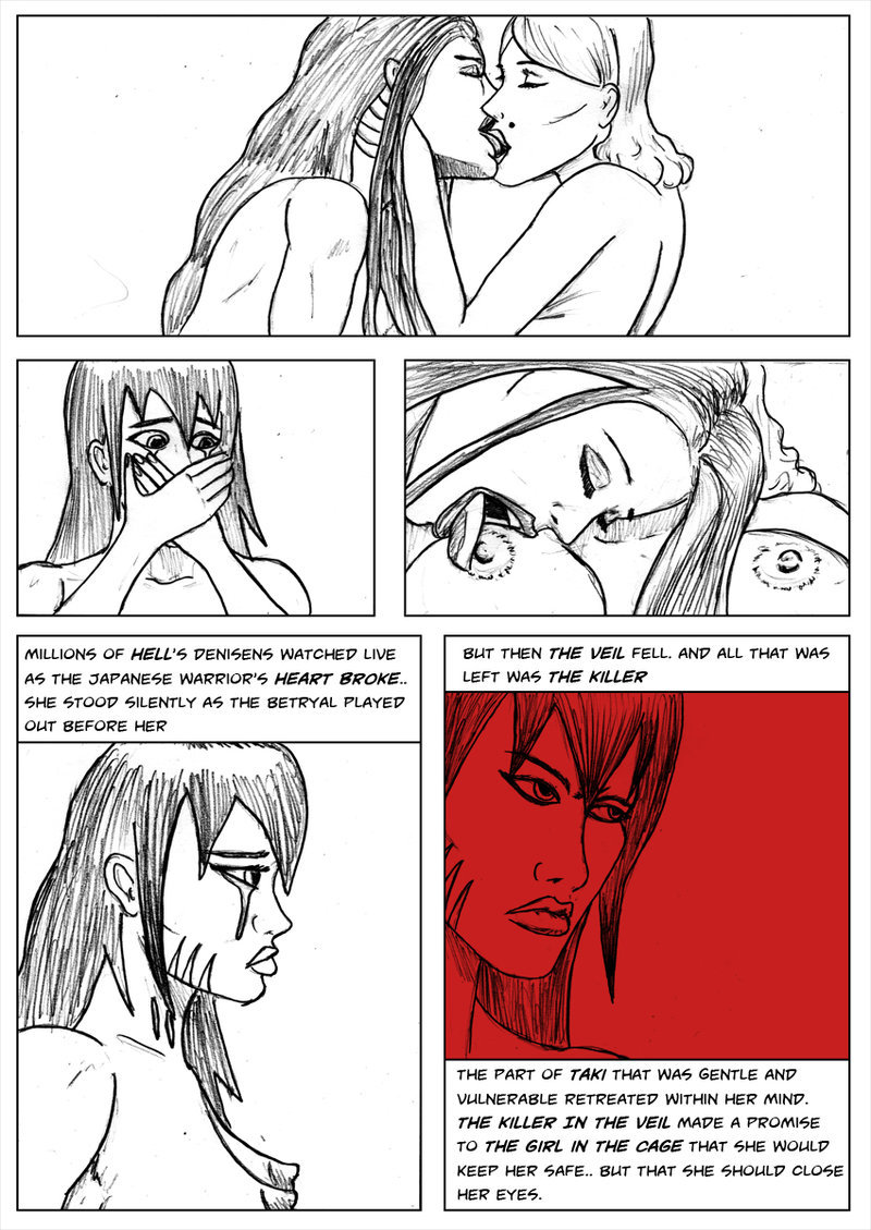 Kate Five vs Symbiote comic Page 240 by cyberkitten01   While Kate and Centennia