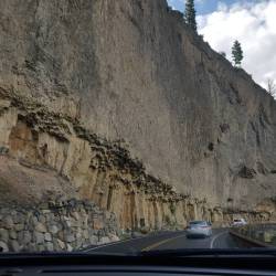 earthstory:  joshuasaksa:  The highway through the park has many geological features like this complex sedimentary deposit  #406minerals #truecollector #geologicallyimportant #geology #yellowstonenationalpark  (at Yellowstone National Park)  Awesome view