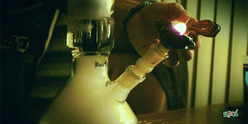 Crush a bit, little bit, roll it up, take a hit