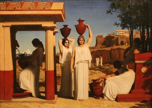 bonjourtableau: Femmes à la fontaine, 1839, Dominique Papety, Musée Fabre