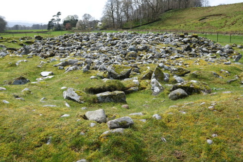 Nether Largie Mid Cairn, KIlmartin Glen, Argyll, Scotland, 15.4.17. This collpased cairn is at the h