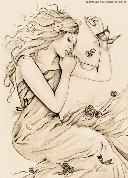 lostlilgirl:  Dreams & Butterflies Art By Anna-Marine