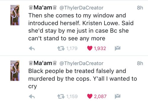 kushandwizdom:  thingstolovefor:    An example of someone acknowledging their white privilege and using it to help. #Love it!  Fucking dope 