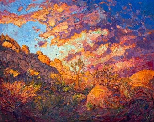 Art by Erin Hanson1. Haystack Coast2. Highway 13. Hill Country Dawns4. Hilltop Pine5. Joshua Aflame6