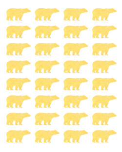 (Gold Bears by CharlotteWinter | Society6) / more art here