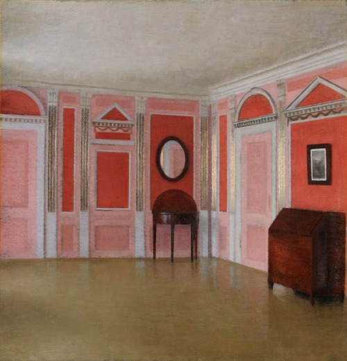 Villhelm Hammershøi aka Vilhelm Hammershoi (Danish, 1864-1916, Copenhagen, Denmark) - 1: Interior of