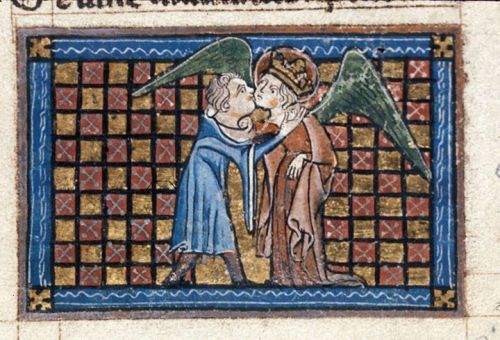 sexycodicology: Something for all you manuscript lovers for Valentine’s Day: the dreamer kissi