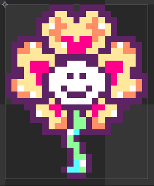 Undertale Flowey Pixel art Bead, age, text, smiley, bead png