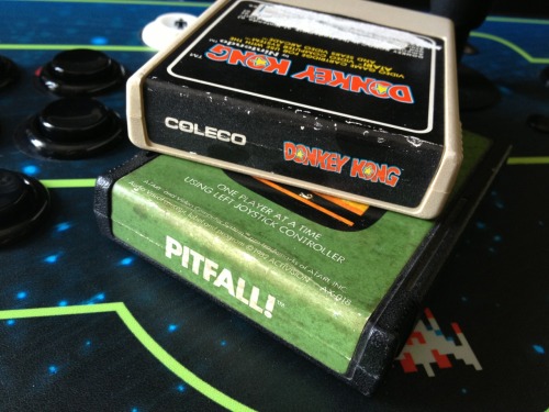 A very small chunk of my Atari 2600 collection. These are the ones that I display because of the car