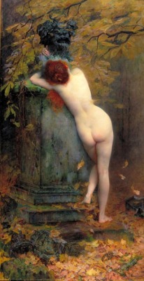 finjigoga:  Gabriel Guay (1848 – 1923, French), “La dernière dryade”. 