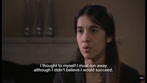 ezidxan: Nadia Murad endured three months of torture before she was able to escape and seek asylum i