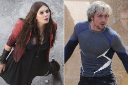 Fyeahsuperheroes:  Comicsforever:  First Look: Elizabeth Olsen And Aaron Taylor-Johnson