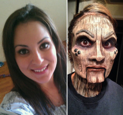 laughingsquid:  Makeup Artist Turns Her Friend Into a Creepy Wooden Doll