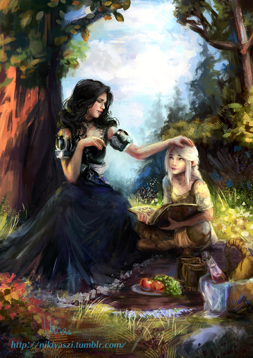 nikivaszi:Last bits of SummerCiri learning with Yennefer :)