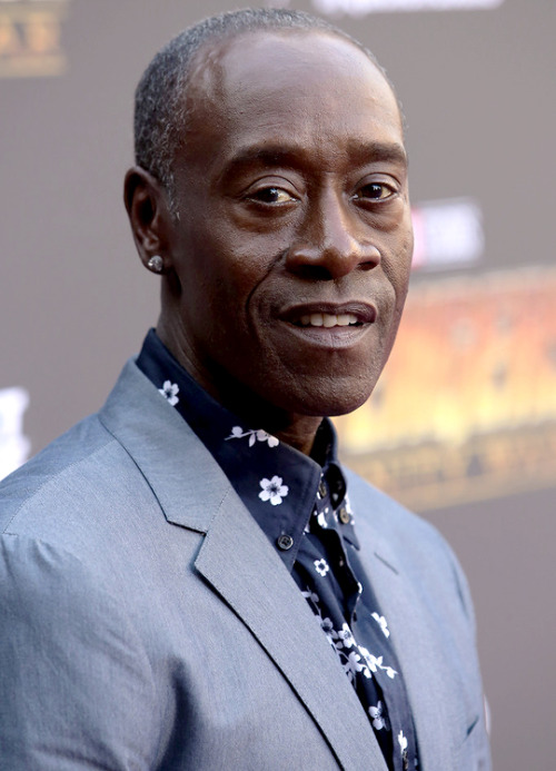 sbstianstan:Don Cheadle attends the Los Angeles Global Premiere for Marvel Studios Avengers: Infini