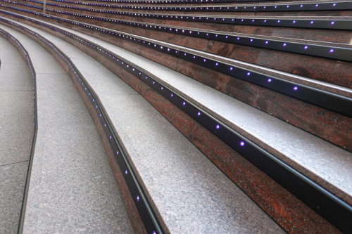 Daikaidan .. [2 / 3] Kyoto Station&rsquo;s Great Staircase, with the LED lighting strips along t