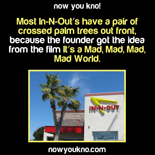 nerdys-moderator:  enigmatictinkerer:  nowyoukno:  Things You Didn’t Know About In-N-OutSource for more facts on your dash follow NowYouKno  california i love living inside of you  