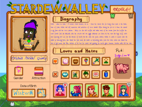 Heres One Of My Stardew Valley Farmers !!
