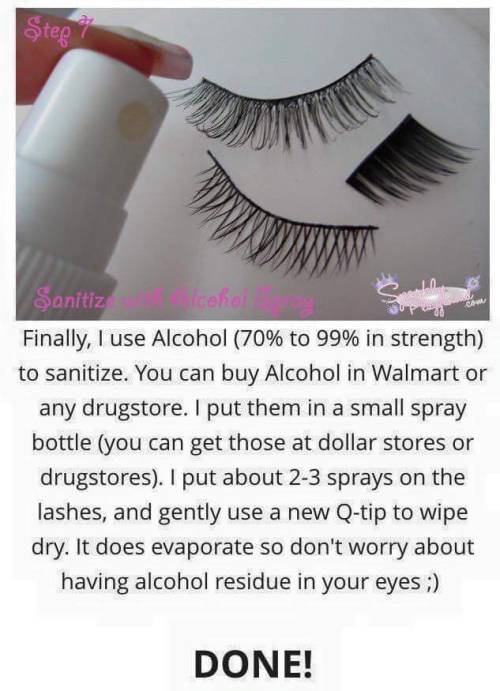 I just found this little tutorial online about cleaning lashes and i found it very usefull (*ฅ́˘ฅ̀*)