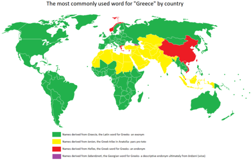 aletheius:gemsofgreece:mapsontheweb:Derivations of the name of Greece. Keep readingI like all names 