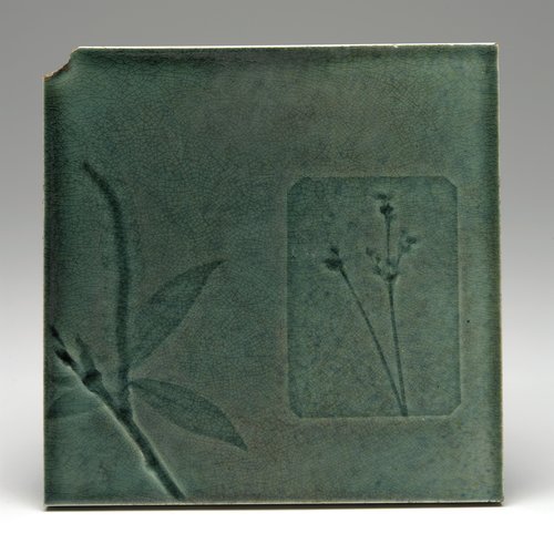 mia-decorative: Tile with botanical design, J. &amp, 1879, Minneapolis Institute of Art: Decorat