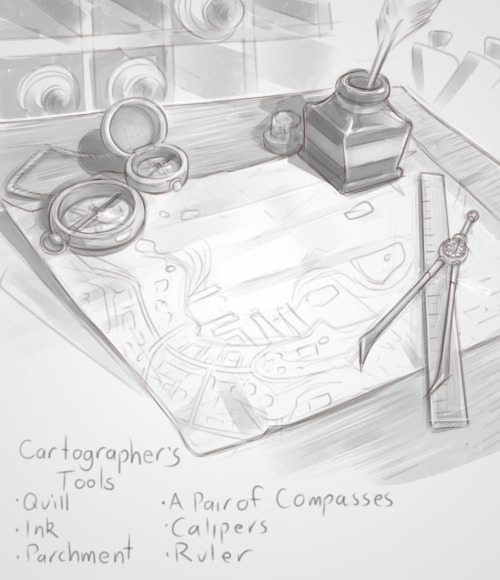 Cartographers tools &amp; disguise kit