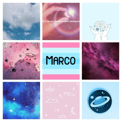 Spacecore based Transmasc moodboard with the name Marco~ ^^For @marcosmangoes c: Hope you like the l