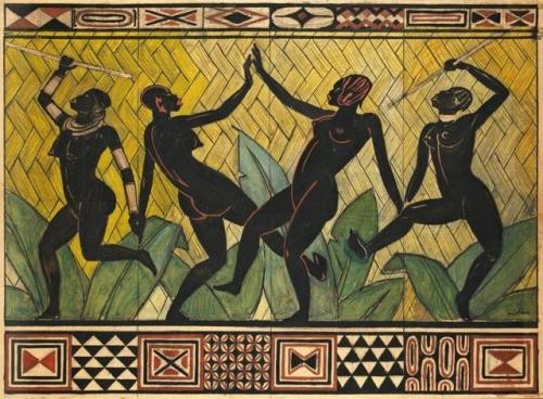 Jacques Nam (French, 1881-1974). Danseuses africaines.