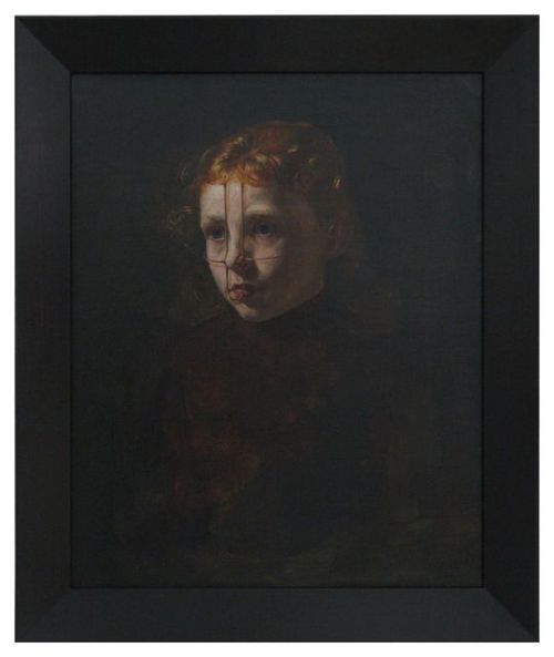 Markus Schinwald Margo, 2015, oil on canvas, 61 × 50.5 cm  Emma, 2016, canvas, 49 × 41 c