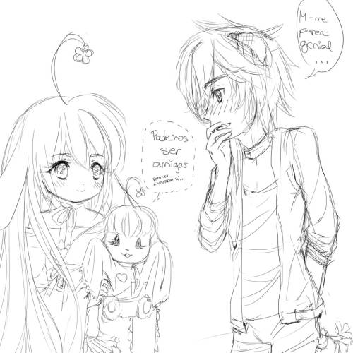 RPing with my lovely friend Nyu ♥ it was a nice idea to put our OCs togheter as a couple. ahahhaa al