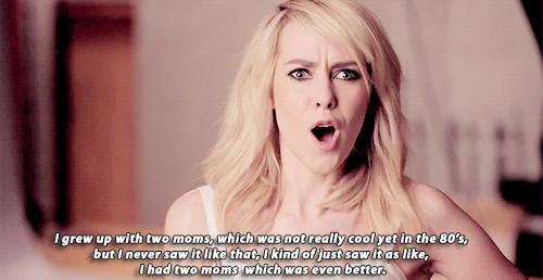 lovely-jenamalone:  Jena Malone on having two moms. 