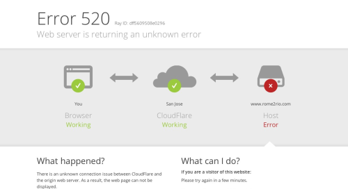 www.rome2rio.com | 520: Web server is returning an unknown error