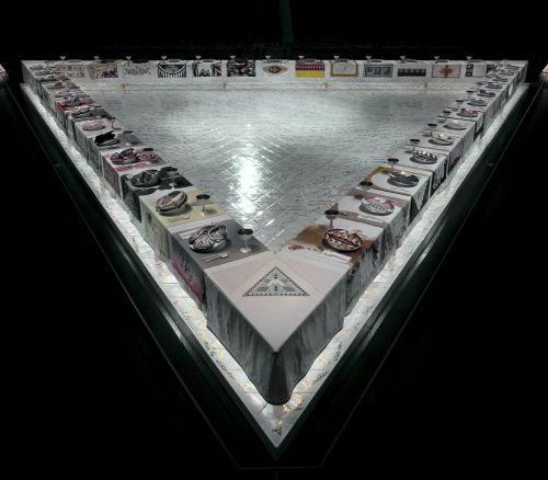 ‘The Dinner Party’ by Judy Chicago, 1974-79.