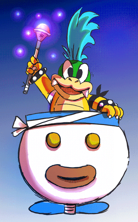 toonimated:Koopaling Larry! Another of my 3-keyframe animations (with added blink).Follow me on my b