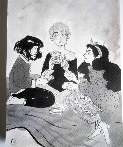 Playing games #inktober #12 #inktober2017 #ink #doodle #playinggames #art #drawing