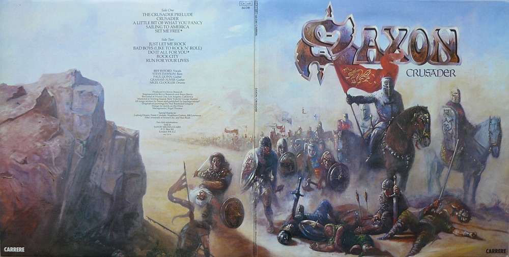 fuckyeah-nwobhm:  Saxon: Crusader, Carrere Records, 1984 Their sixth studio album,