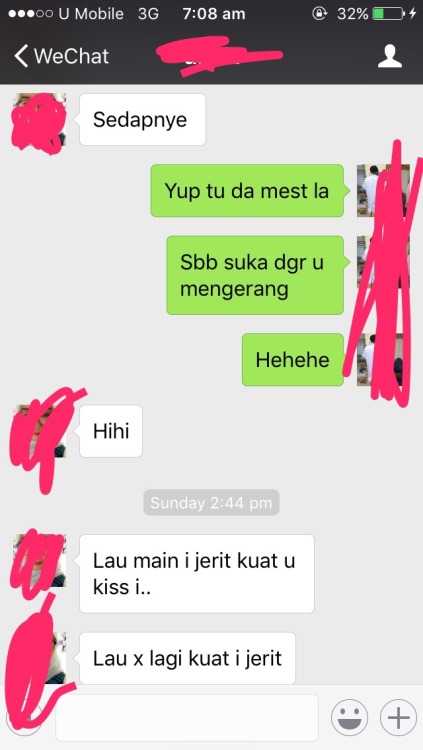 alankquick: Hasil menjala di wechat Bini yg sangap part 1 Nak id reblog dlu thoqqq… Pic akan menyusu