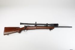 titovka-and-bergmutzen:  Winchester Model 70 .30-06 rifle with 8x magnification Lyman scope.