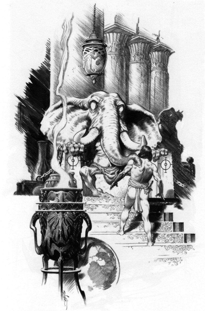 Some of Mark Schultz’s illustrations for Del Ray’s “The Coming of Conan The