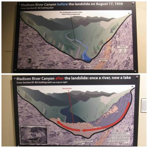 QUAKE LAKEAt 11.37pm on 17th August 1959, a 7.5 magnitude earthquake shook southwestern Montana and 