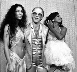 sleeplessparis:  Cher, Sir Elton John and Diana Ross 