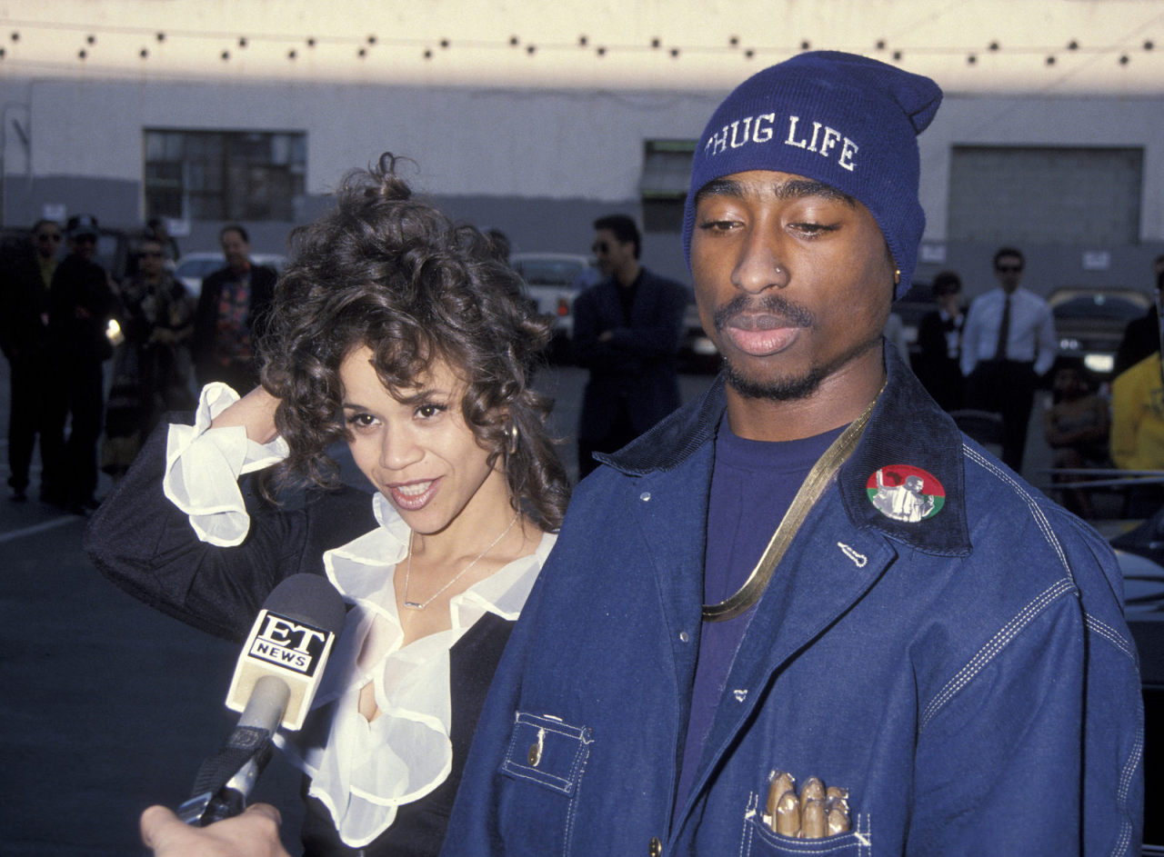 twixnmix:   Tupac and Rosie Perez at the Soul Train Music Awards on March 9, 1993. 