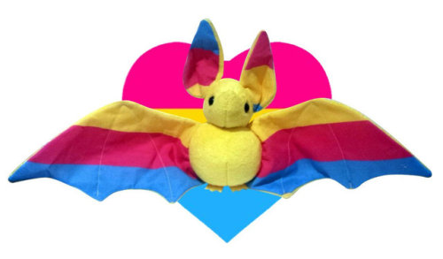 mother-entropy: anaquana: vaspider: sosuperawesome: Pride Bats Plush Mayhem on Etsy See our #Etsy or