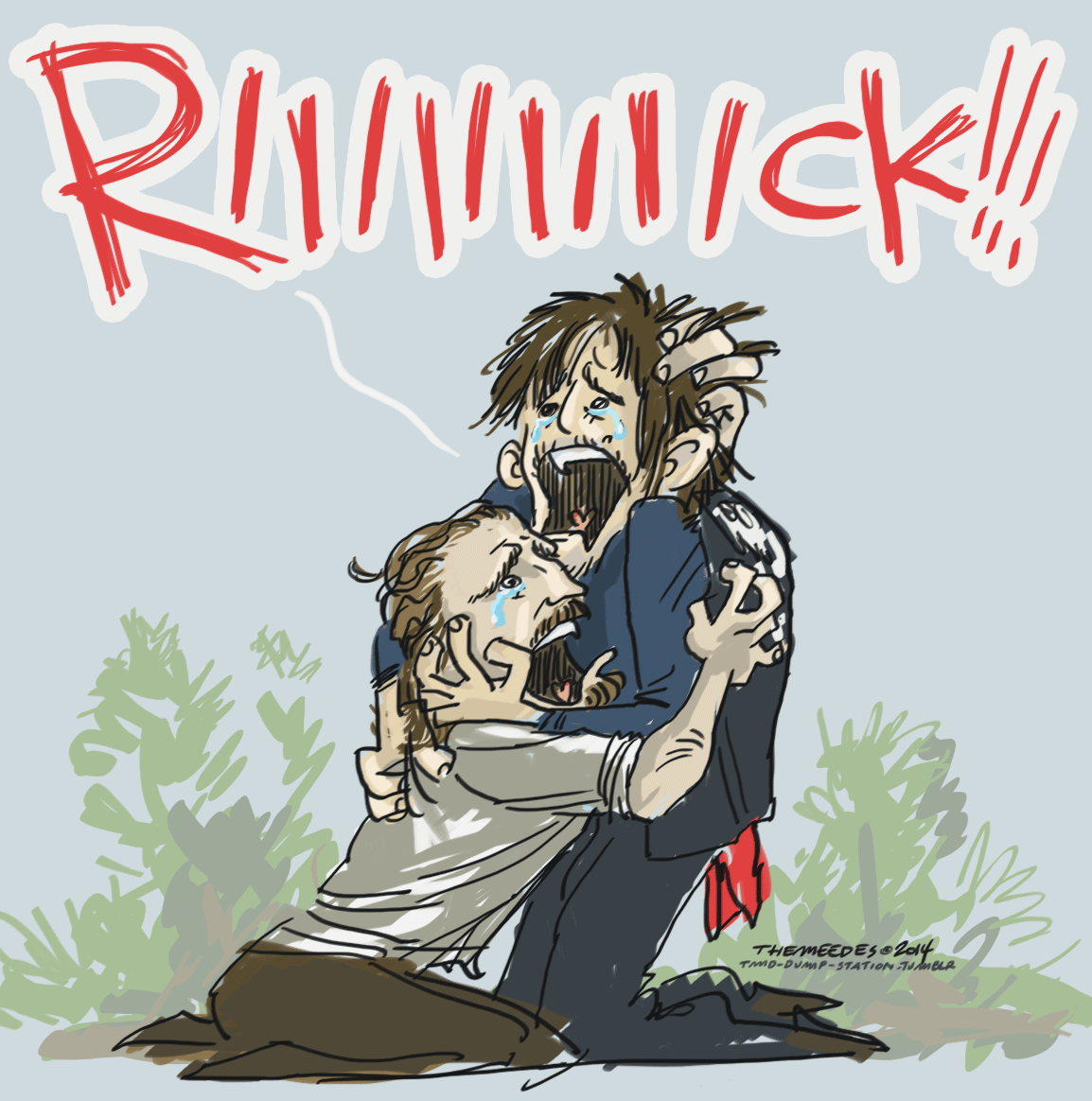 tmd-dump-station:  The Walking Dead… Manly Reunion. (feel free to reblog but please